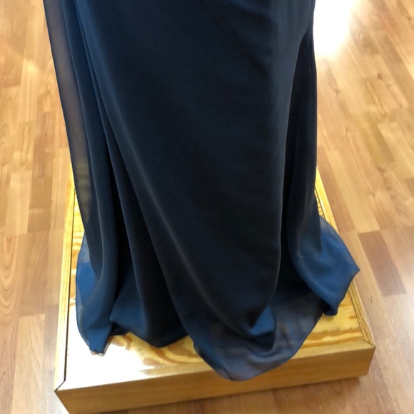 Blue-green bridesmaid dress - Picture 3 of 8